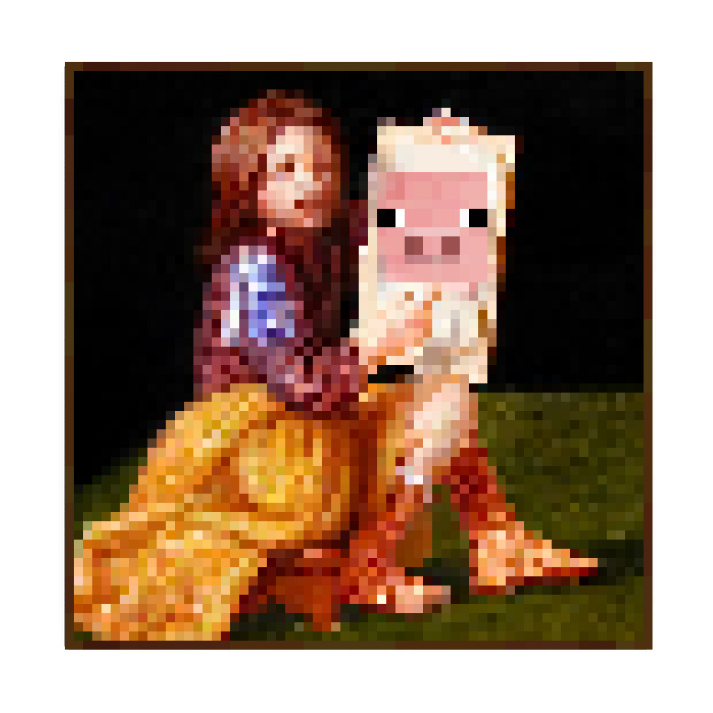 Pigscene - Minecraft Kanvas Tablo